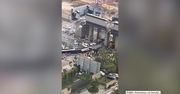 Wuhan: Żuraw budowlany runął na ruchliwą drogę