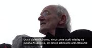 Ojciec J. Assange’a protestował przed londyńskim sądem. Ruszył proces ws. ekstradycji założyciela WikiLeaks do USA