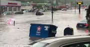 Kontenery na śmieci płyną ulicami, zalane samochody. Ulewne deszcze nawiedziły Pittsburgh