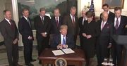 D. Trump wprowadził cła odwetowe wobec Chin