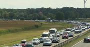 Karambol na autostradzie A4. Zderzyło się osiem pojazdów