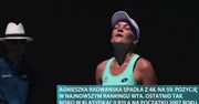 Agnieszka Radwańska wypadła z TOP 50 rankingu WTA. Wielki awans Igi Świątek