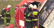 Wypadek autokaru w Konstantynowie. 2 osoby nie żyją, kilkadziesiąt jest rannych