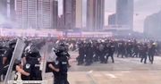 Ogromne manewry chińskiej policji przy granicy z Hongkongiem. Ćwiczono rozganianie demonstracji