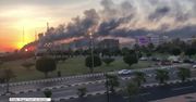 Atak dronów na rafinerię w Arabii Saudyjskiej spowodował ogromny pożar