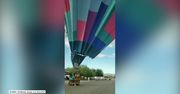 Balon uderzył w drzewo. Pasażerowie wyszli z wypadku bez szwanku