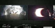 Moduły nośne rakiety firmy SpaceX wylądowały na oceanicznej platformie po locie na Międzynarodową Stację Kosmiczną