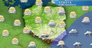 W sobotę chmury, również burzowe, i kolejne opady deszczu