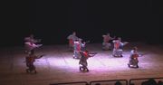 Widowiskowy pokaz mnichów z klasztoru Shaolin w Algierze