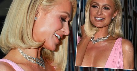 Paris Hilton błysnęła piersiami na imprezie przed Oscarami 2021. Odważna kreacja podnosi ciśnienie