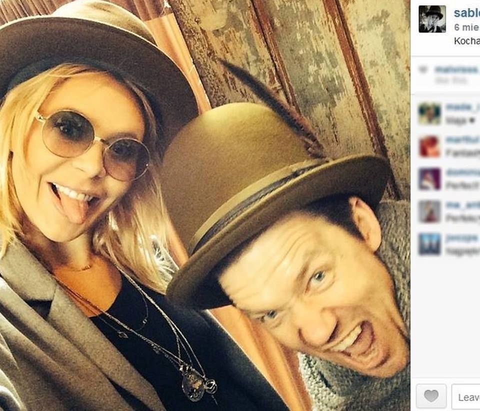 maja Sablewska, Wojtek Mazolewski, Screen z Instagram.com