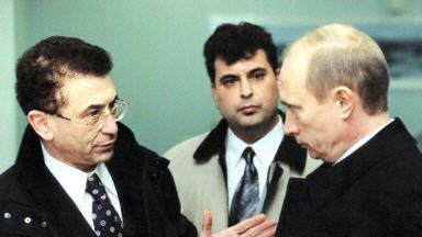 Władimir Putin na spotkaniu z przedstawicielami Jukosu