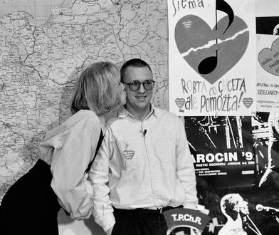 Jerzy Owsiak i Agata Młynarska na archiwalnych zdjęciach. Tak wyglądały początki WOŚP