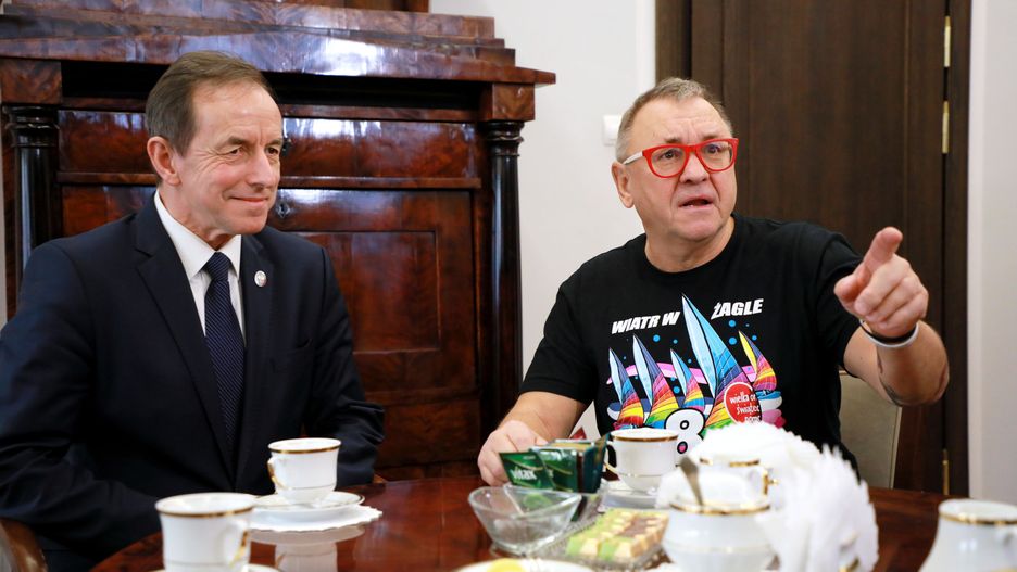 Tomasz Grodzki i Jurek Owsiak