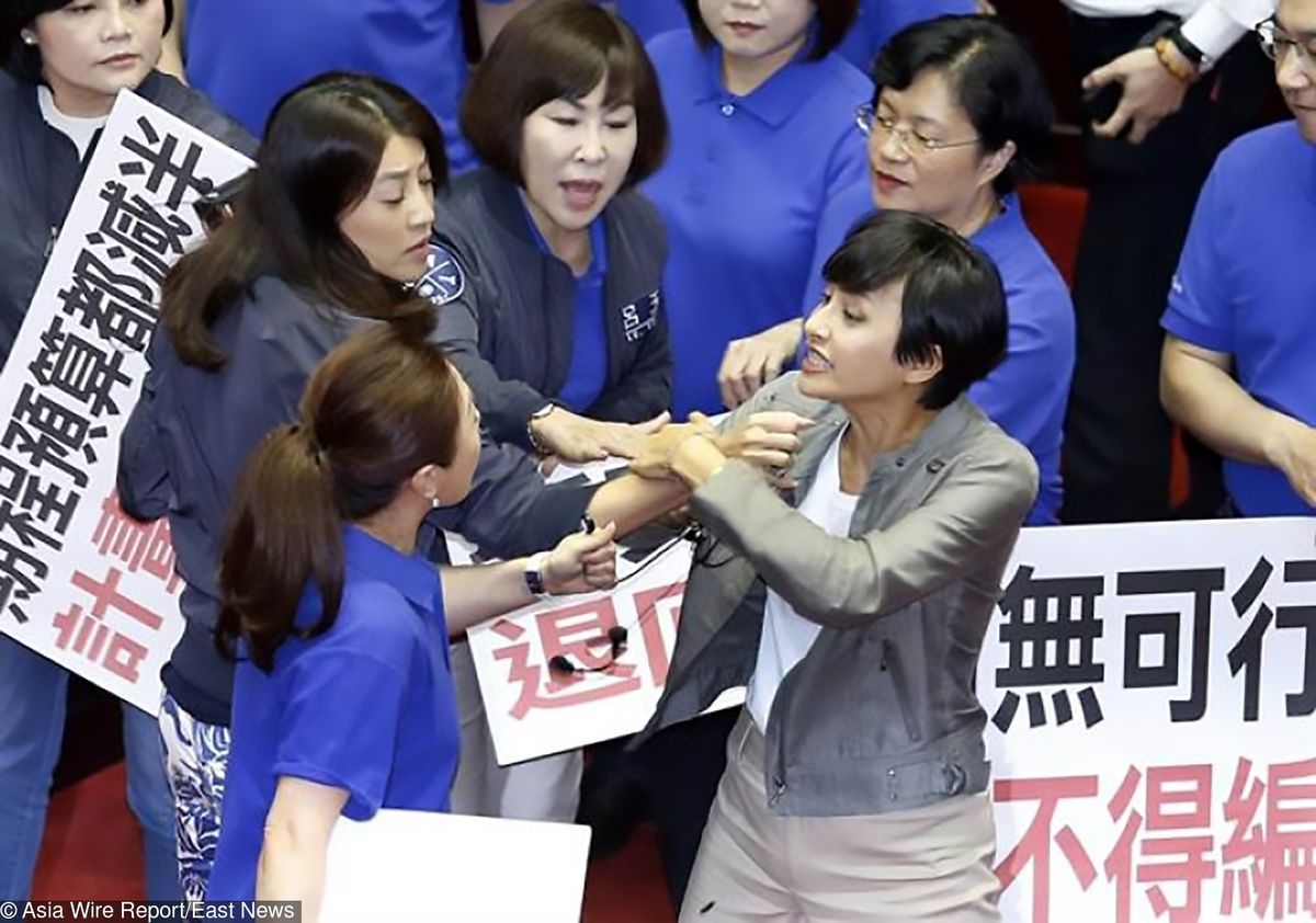 Gorąca krew tajwańskich polityków