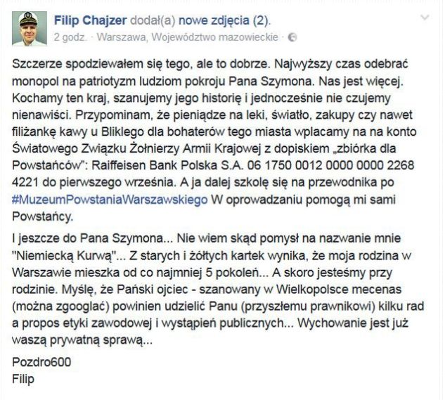 Hejter Filipa Chajzera. Kim jest? Zdjęcia