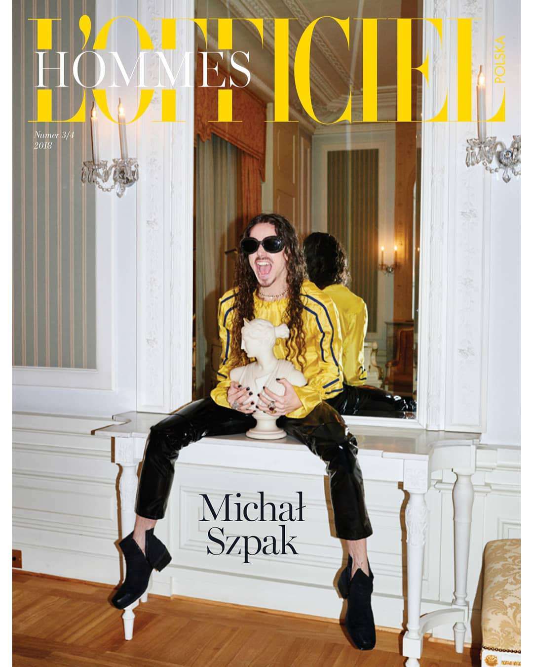 Michał Szpak na okładce L'Officiel Hommes