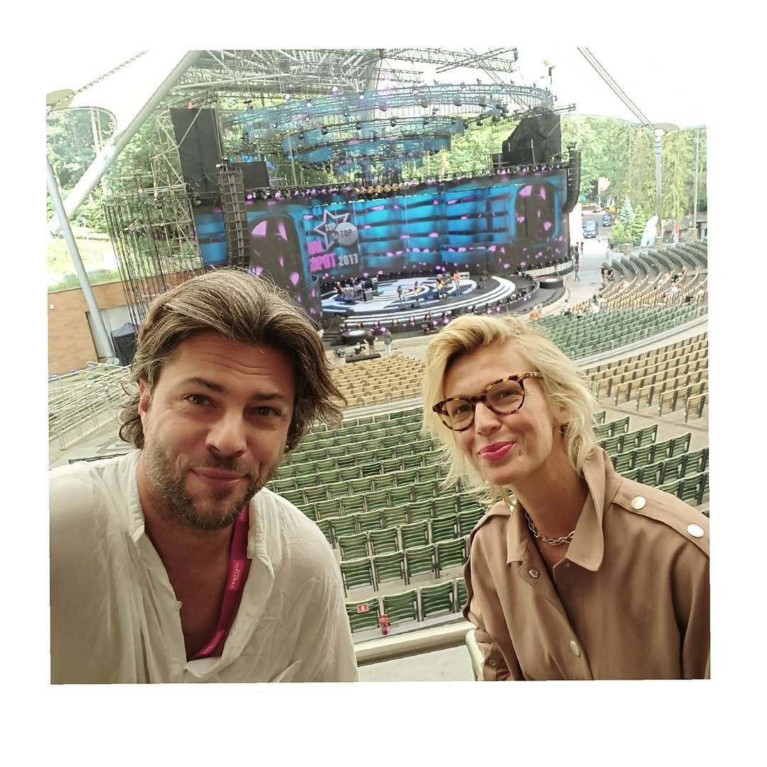 Magda Mołek i Olivier Janiak przed festiwalem w Sopocie 2017