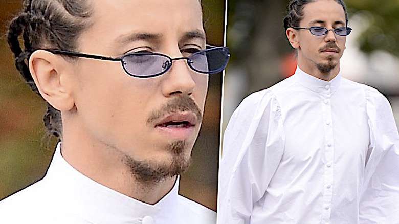 Michał Szpak z warkoczem