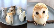 17 uroczych postaci i zwierząt zrobionych z lepkiego ryżu. Japońskie onigiri przypominające rzeźby