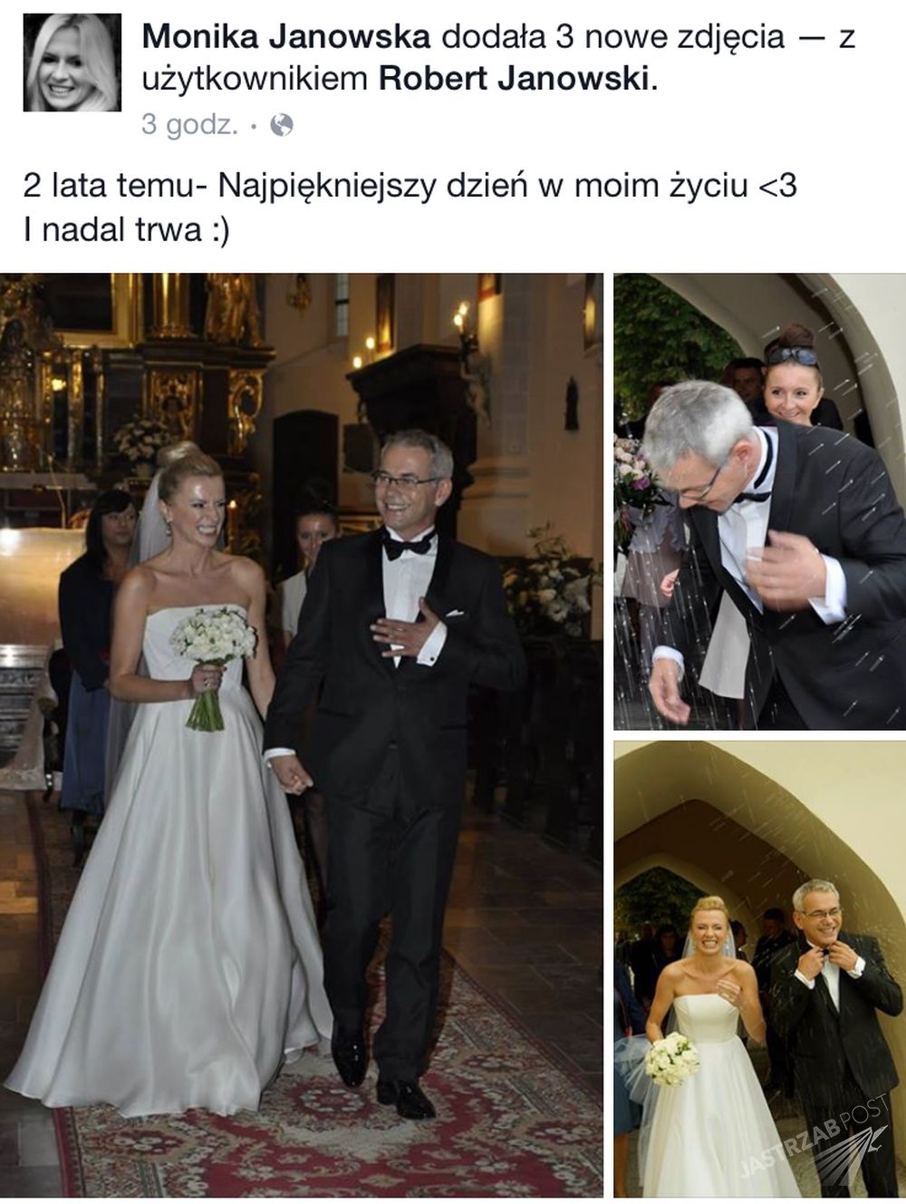 Druga rocznica ślubu Moniki i Roberta Janowskich
