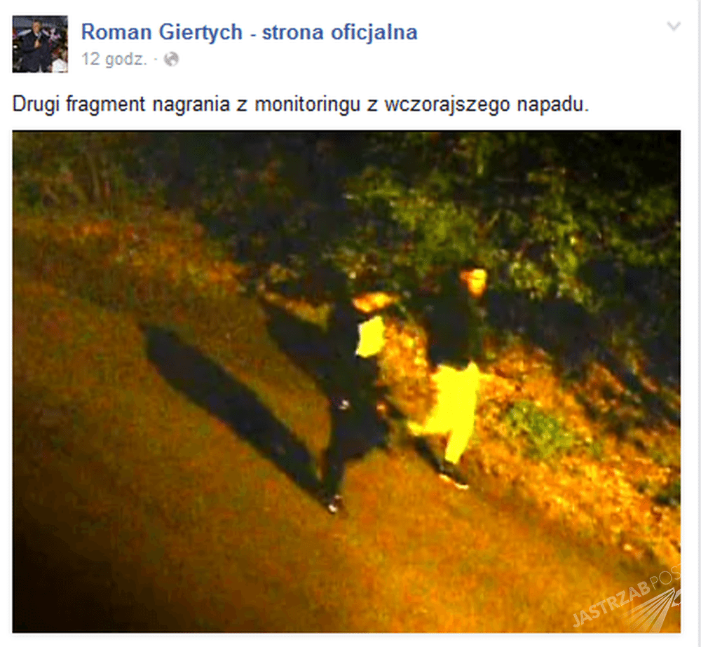 Film z napadu na dom Romana Giertycha