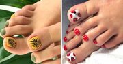 19 pomysłów na wakacyjny pedicure. Kolorowe wzory każdą kobietę wprawią w urlopowy nastrój