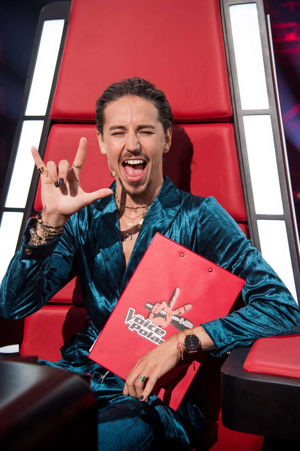 Michał Szpak w kostiumie kalmara