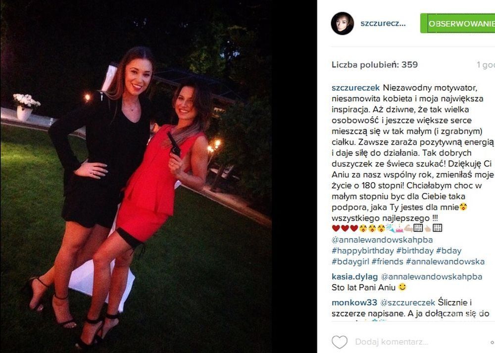Agnieszka Wesołowska złożyła życzenia Annie Wesołowskiej
