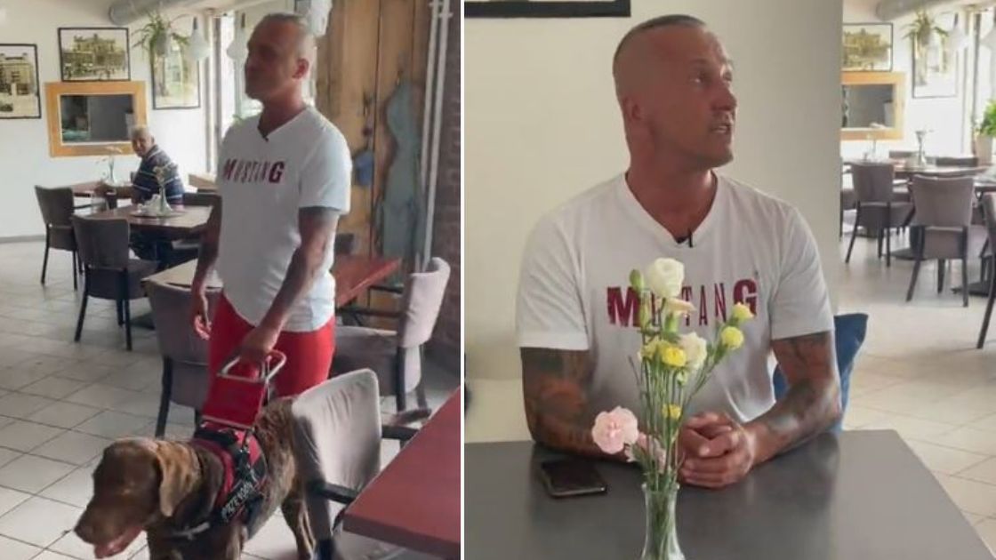 Niewidomy w restauracji- Pyszności, źródło Tik Tok