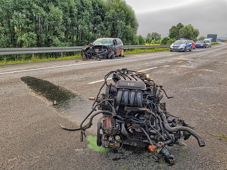 Wypadek na A4. Sprawca jechał pod prąd, mógł być pod wpływem narkotyków