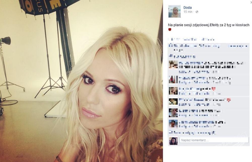 Doda na okładce Gali

Fot. Facebook.pl