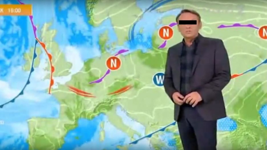 Jacek S. prezentował pogodę w "Panoramie"