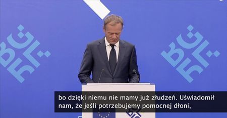 Donald Tusk komentuje wycofanie się Donalda Trumpa z JCPOA
