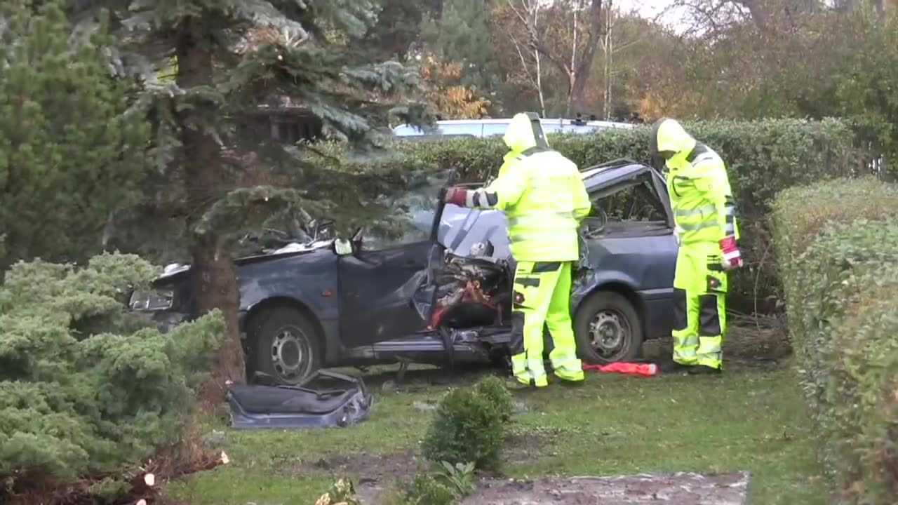 Opolskie: drzewo spadło na samochód. Kierowca nie żyje, pasażer trafił do szpitala