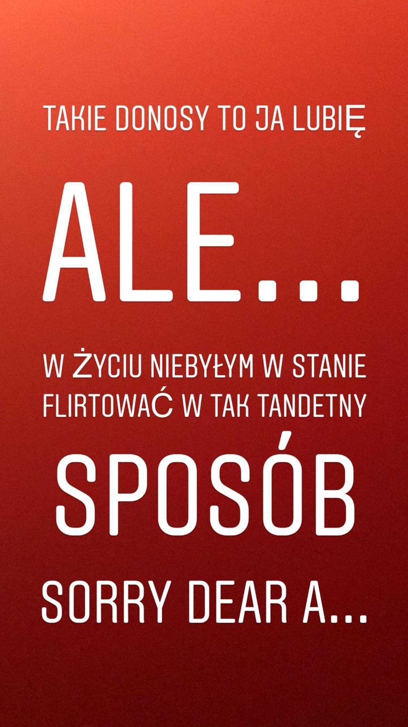 Fanka wrobiła Michała Szpaka w romans