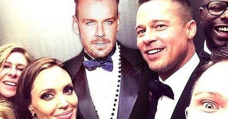 Dawid Woliński pochwalił się selfie z Angeliną Jolie i Bradem Pittem