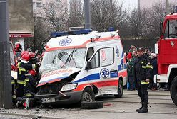 Wypadek karetki w centrum Wrocławia