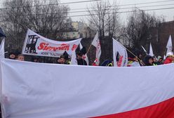 Protest górników