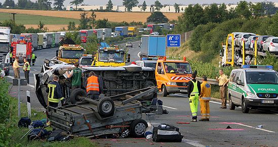 4 poszkodowanych w wypadku w Saksonii wróciło do Polski