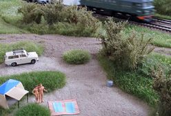 Z okien tego pociągu widać nudystów