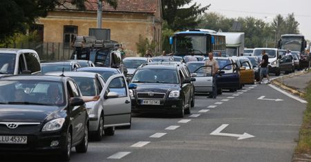 Kilkaset osób blokowało DK 7 koło Tarczyna