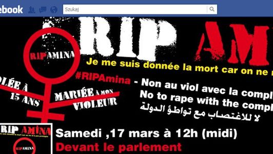 RIP Amina to jedno z konta powstałych na Facebooku po nagłośnieniu sprawy samobójstwa nastolatki