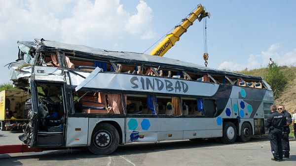 Wypadek autokaru w Niemczech