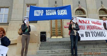 Protest pielęgniarek na Śląsku
