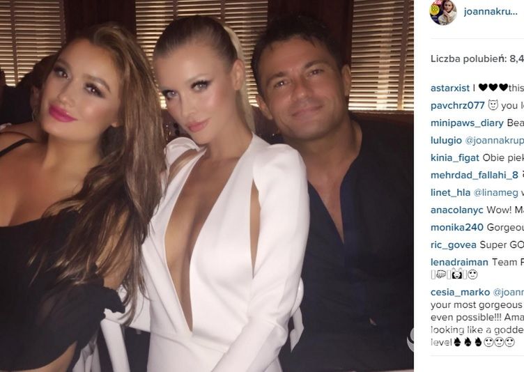 Joanna Krupa z siostrą Martą na urodzinach Romaina Zago - Instagram.com