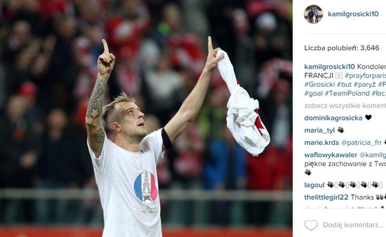 Kamil Grosicki zatrzymany przez policję fot. Instagram.com