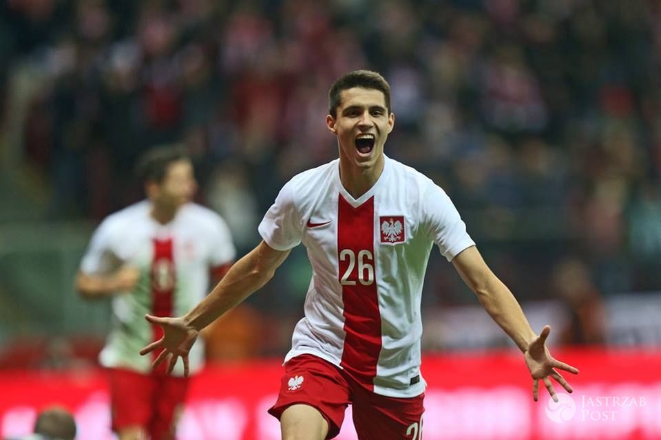 Bartosz Kapustka podczas meczu z Islandią fot. Facebook.com