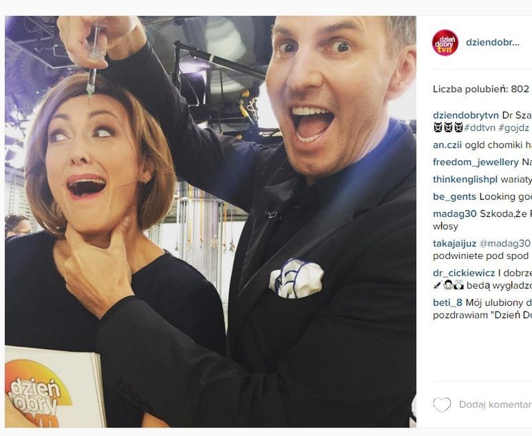 Anna Kalczyńska i dr. Krzysztof Gojdź w Dzień Dobry TVN fot. Instagram.com
