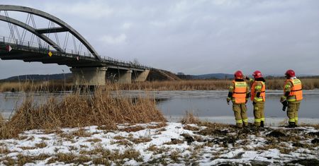 Strażacy sprawdzali miejsca ewentualnych podtopień